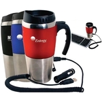 16 oz dual auto/USB heater mug with closure top