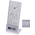 See-through display desk alarm clock