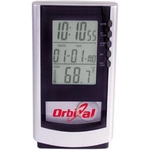 Magnifying pendulum clock with thermometer