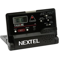 Compact talking travel alarm