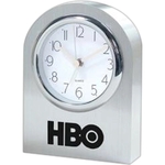 Solid aluminum arched clock