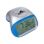 Radio-controlled 2-tone alarm clock with EL backlight