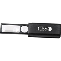 Pen type miniature magnifier with sliding cover and convenient pocket...