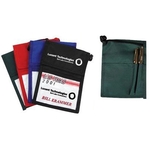 Trade show badge holder with clear viewing window