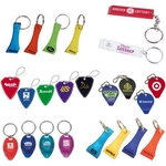 Lottery ticket scraper key ring
