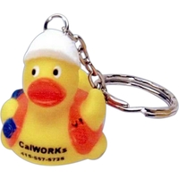 Ducky key ring with 1" long chain and 1" diameter ring.... from ASI 39209...