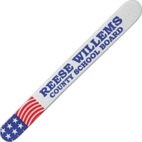 Patriotic Flag Emery Board size is 4 7/8" x 1/2".... from ASI 34326 Allen Adv...