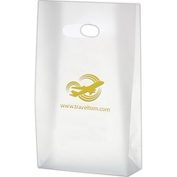 8" x 4" x 15" clear frosted HDPE plastic bag with... from ASI 35290 American...