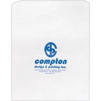 12" x 15" recycled Kraft paper merchandise bag with serrated top... from ASI...