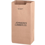 Natural Kraft Heavyweight Nail & Coin Bag 8 lb - Flexo Ink