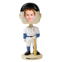 6 1/2" x 2 1/2" baseball player bobblehead with slip-in insert... from ASI...