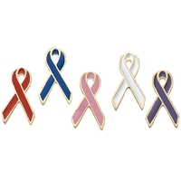 Gold Trimmed Awareness Lapel Pin