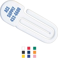 Paper clip with double clip design. We use recycled plastic.... from ASI...