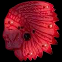 Custom Indian head shape flash lapel pin and attractive flashing light.......