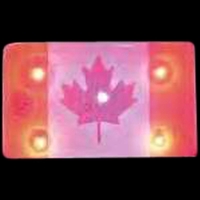 Custom Canadian flag flash lapel pin with flashing light.... from ASI 36988...