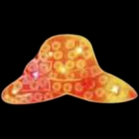 Custom hat shape flash lapel pin and attractive flashing light.... from ASI...