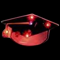 Custom graduation cap shape flash lapel pin flashing light.... from ASI 36988...