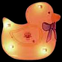 Custom duck shape flash lapel pin with flashing light.... from ASI 36988...