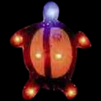 Custom turtle shape flash lapel pin with flashing light.... from ASI 36988...
