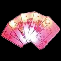 Custom game card flash lapel pin with "A", "K", "Q", "J",... from ASI 36988...