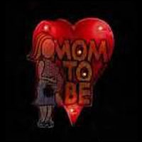 Custom flash lapel pin with "Mom-To-Be" logo with flashing light.... from ASI...
