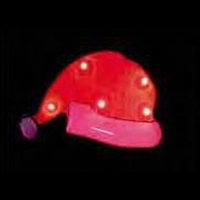 Custom Santa hat shape flash lapel pin with flashing light.... from ASI 36988...