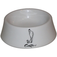 White porcelain pet bowl, Stable, does not tip over. Available in... from ASI...