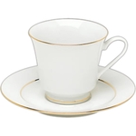 Cup and Saucer 8 oz. Gold Banded