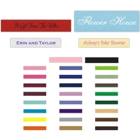 Double face satin ribbon in a variety of colors. Printed in... from ASI 79541...