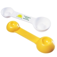 4-way measuring spoon with measurements of 1 tablespoon, 1 teaspoon, 1/2......