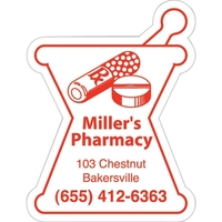 2" x 2 5/8" mortar and pestle shaped magnet with four... from ASI 68507 The...