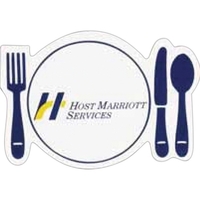2.88" x 2" dinner place setting shaped magnet with four color... from ASI...