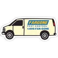 3.81" x 1.63" van shaped magnet with customization.... from ASI 68507 The...