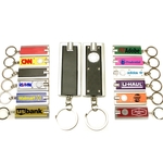 Super bright LED flashlight swivel keychain