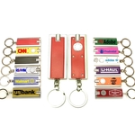 Super bright LED flashlight swivel keychain