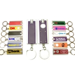 Super bright LED flashlight swivel keychain