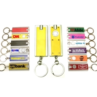 Yellow mini flash light key chain.... from ASI 74585 Nu Promo International /...