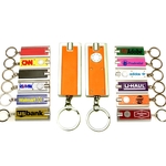 Super bright LED flashlight swivel keychain