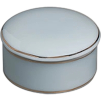 White porcelain round gold banded box.... from ASI 68878 Mar's Line / Mar's...