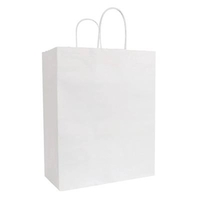 White Kraft paper 13" x 7" x 17.5" shopping bag with... from ASI 92480...