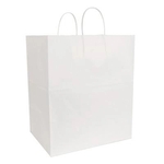 White Kraft Shopping Bag (14" x 9.5" x 16.25")