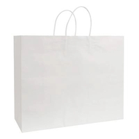 White Kraft paper 16" x 6" x 13" shopping bag with... from ASI 92480 Uniflex...