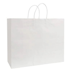 White Kraft Shopping Bag (16" x 6" x 13")