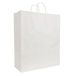 White Kraft Shopping Bag (16" x 6" x 19.25")