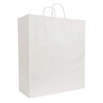 White Kraft Shopping Bag (18" x 7" x 18.75")