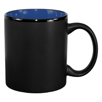 Hilo - 11 oz matte black outside and blue inside ceramic... from ASI 31530 ZZ...