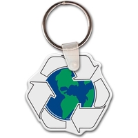 Recycle w/ Earth Key tag - Full Color