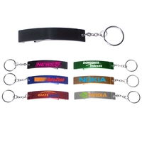 Jumbo size plain bottle opener with key chain, black.... from ASI 74585 Nu...