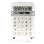 Acrylic desk calculator