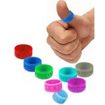 Silicone Thumb Rings Debossed Or Embossed